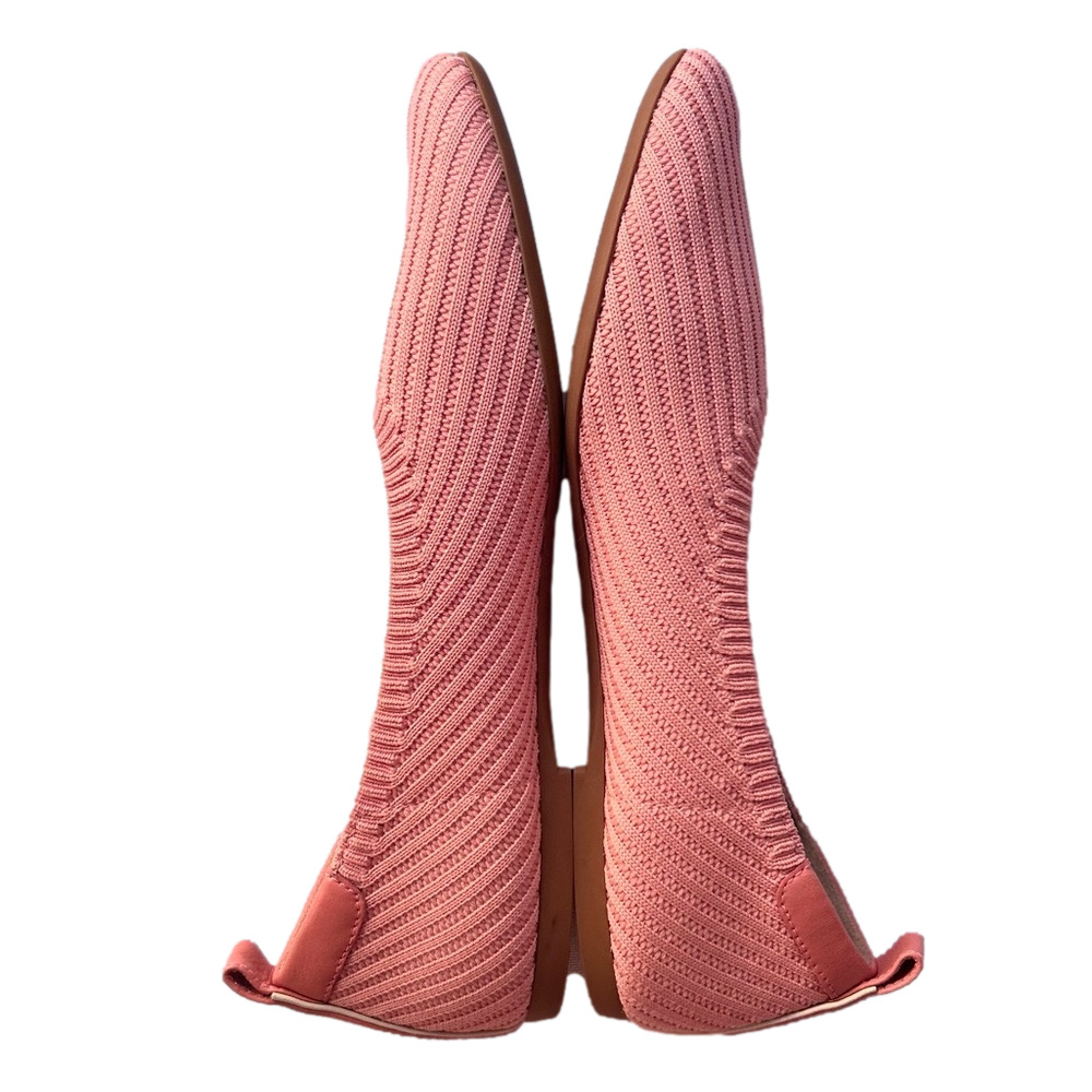 Everlane The Day Glove ReKnit Pink Salmon Size 9.5 Ballet Flats Slip On Shoes - Picture 10 of 12